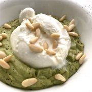 burrata avocado pinoli